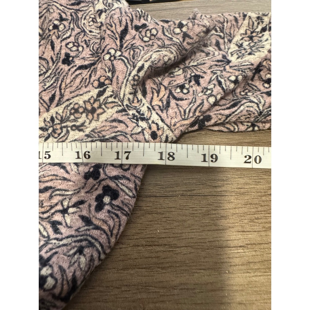 William Rast Women's Long Sleeve‎ Henley Shirt Paisley Print Purple Size L - Picture 7 of 13